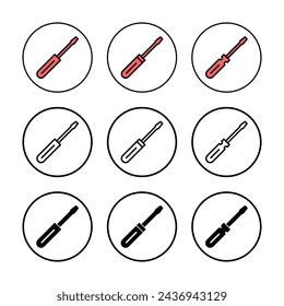 Screwdriver icon vector illustration. tools sign and symbol