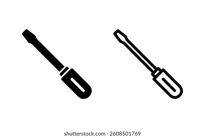 Screwdriver icon vector illustration. tools sign and symbol