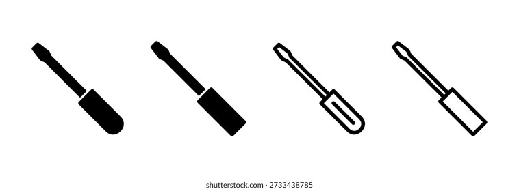 Screwdriver icon vector illustration. tools sign and symbol