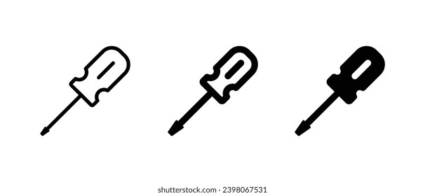 Screwdriver icon vector illustration for web, ui, and mobile apps