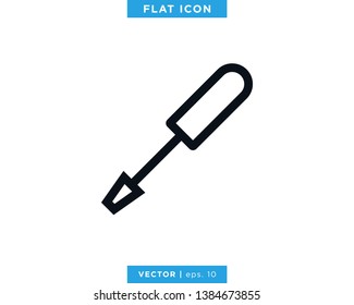 Screwdriver Icon Vector Logo Design Template. Tool, Repair, Service Symbol