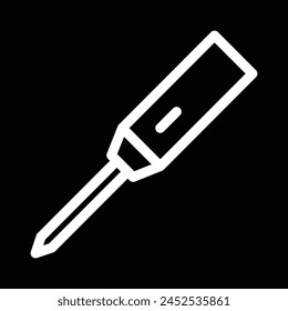screwdriver icon vector outline design