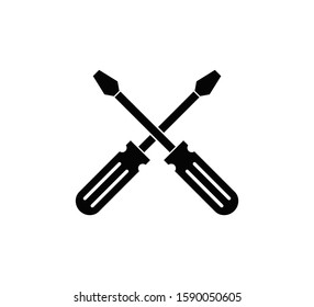 Screwdriver icon vector ,repair icon