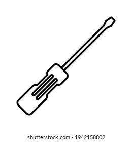 icono del destornillador. Herramientas de servicio de vectores. ilustración vectorial. estilo sencillo con fondo blanco.
