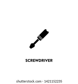 screwdriver icon vector. screwdriver sign on white background. screwdriver icon for web and app