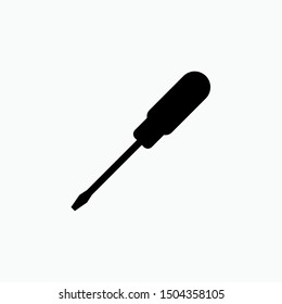 Screwdriver Icon - Vector, Sign and Symbol for Design, Presentation, Website or Apps Elements. 