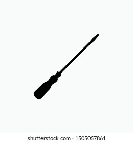 Screwdriver Icon - Vector, Sign and Symbol for Design, Presentation, Website or Apps Elements. 