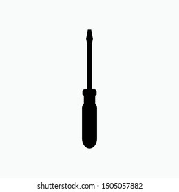 Screwdriver Icon - Vector, Sign and Symbol for Design, Presentation, Website or Apps Elements. 