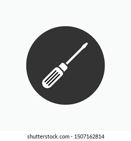 Screwdriver Icon - Vector, Sign and Symbol for Design, Presentation, Website or Apps Elements. 