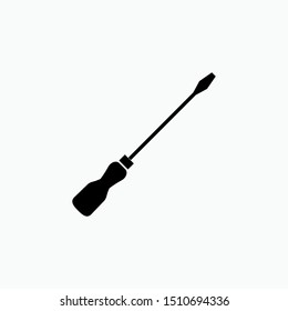 Screwdriver Icon - Vector, Sign and Symbol for Design, Presentation, Website or Apps Elements.