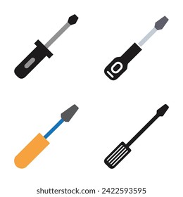 Screwdriver icon vector symbol template