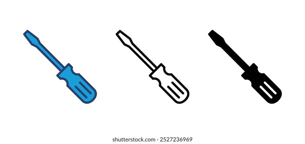 Screwdriver icon vector. tools icon vector