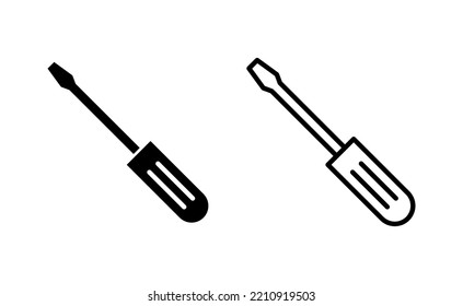 Screwdriver icon vector for web and mobile app. tools sign and symbol
