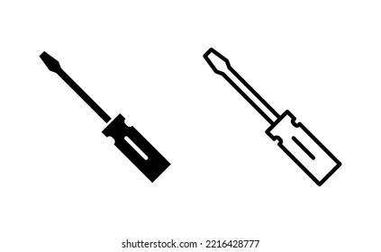 Screwdriver icon vector for web and mobile app. tools sign and symbol