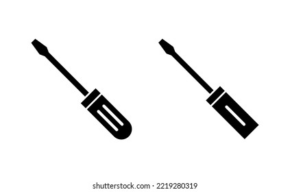 Screwdriver icon vector for web and mobile app. tools sign and symbol
