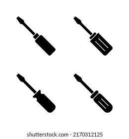 Screwdriver icon vector.tools sign and symbol