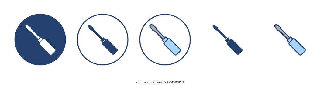 Screwdriver icon vector.tools sign and symbol