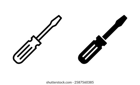 Screwdriver icon vector.tools sign and symbol