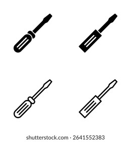 Screwdriver icon vector.tools sign and symbol