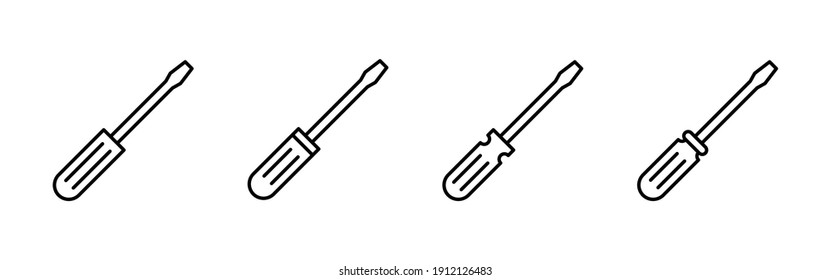 Screwdriver icon vector.tools icon vector