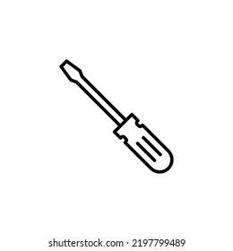 Screwdriver icon for web and mobile app. tools sign and symbol