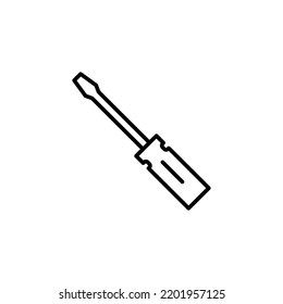 Screwdriver icon for web and mobile app. tools sign and symbol