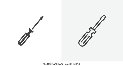 Screwdriver icons design. vector icons for ui designs