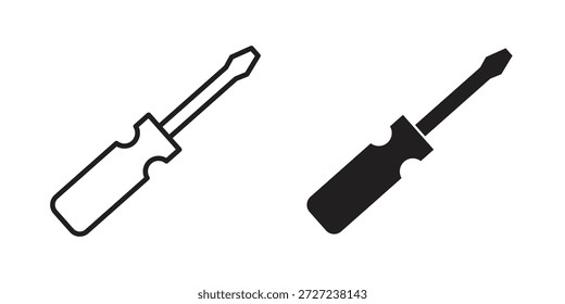 Símbolo de ícones de chave de fenda. pacote de ilustração vetorial para aplicativos e designs