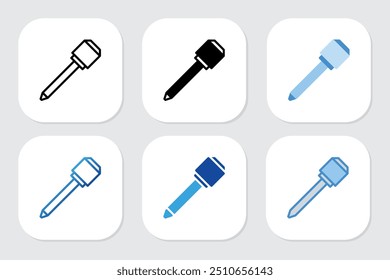 screwdriver icons with various design styles	