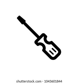 Screwdriver icon,vector illustration. Flat design style. vector screwdriver icon illustration isolated on White background, screwdriver icon Eps10. screwdriver icons graphic design vector symbols.