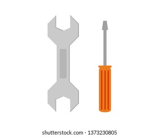 Screwdriver Icon.wrench icon. Vector illustration