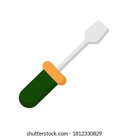 
ilustración del destornillador, tema del día laboral. ilustración vectorial en estilo plano.