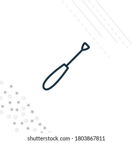 Screwdriver isolated line icon for web and mobile