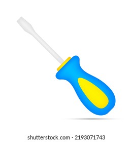 Screwdriver isolated on white background
