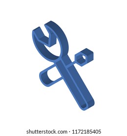 Screwdriver isometric left top view 3D icon