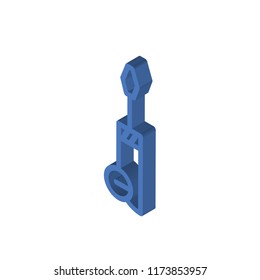 Screwdriver isometric left top view 3D icon