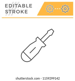 Screwdriver line icon
