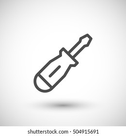 Screwdriver line icon