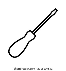 Screwdriver line icon, vector outline logo isolated on white background