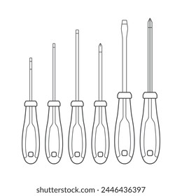Screwdriver line objects editable stroke
