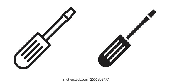 Screwdriver liner icon vector set.