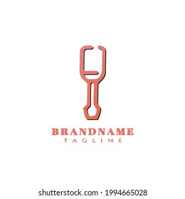 screwdriver logo cartoon icon modern vector illustration