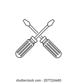 Schraubenzieher-LOGO-DESIGN ABSTRAKT GUT