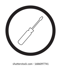 screwdriver logo stock vektor template