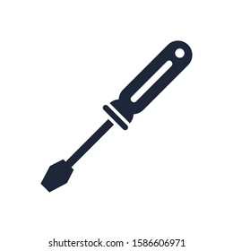 screwdriver mechanic tool flat icon vector illustration design