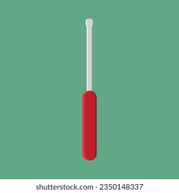 Screwdriver metal tool isolated icon. Element labor day and repair house.