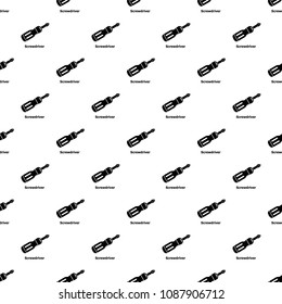 Screwdriver pattern vector seamless repeating for any web design