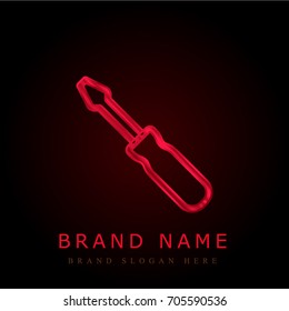 Screwdriver red chromium metallic logo