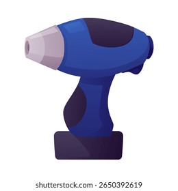 Screwdriver repair tool flat icon. Worker carpenter drill equipment, electrical appliance. Screwdriver hardware tool. Vector illustration isolated on white background