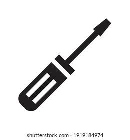 Screwdriver repair tool icon sign symbol	